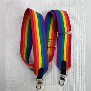 Colorful  Rainbow  bag strap for any bag that wears a strap.